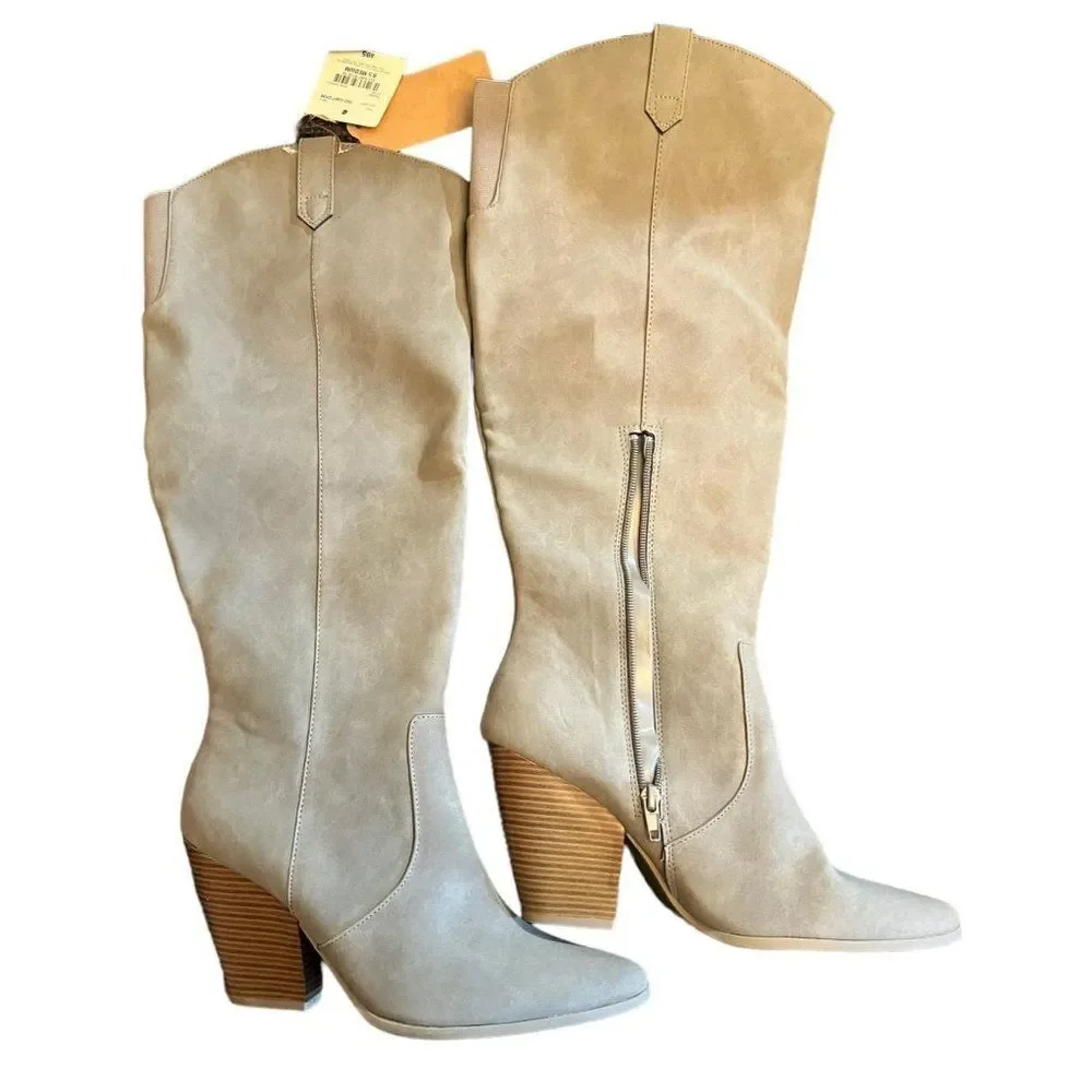 A.N.A Upland Stacked Heel Cowboy Boots Women's Size 9.5 New In Box With Tags - Picture 4 of 7